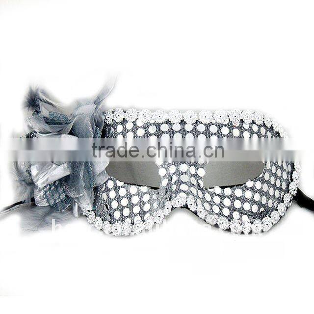 Hot Saling Spangle Half Face Sexy Princess Masquerade Masks With Flower