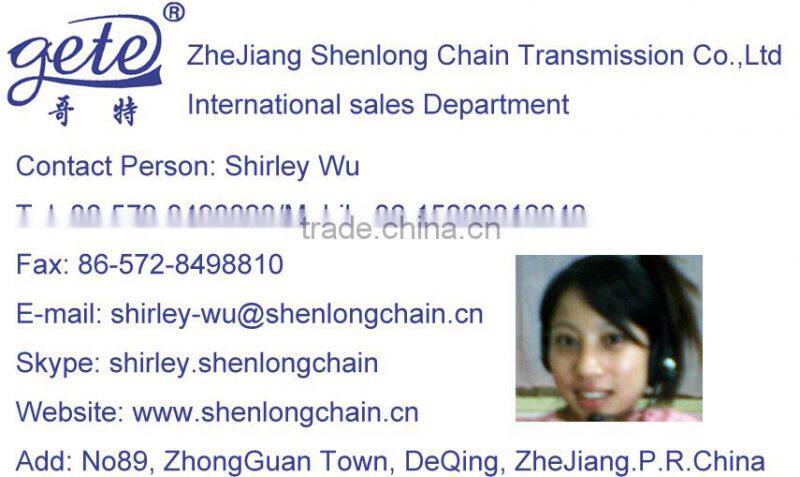 double pitch roller chain with derin/POM roller--C2082H F11