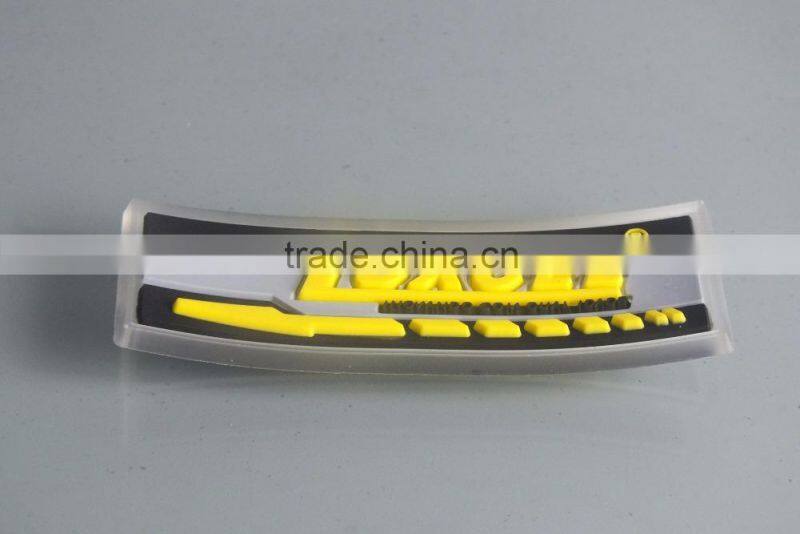 ECO-Friendly PVC Label For Garment, Soft PVC Trademark Brand, PVC Brand Label