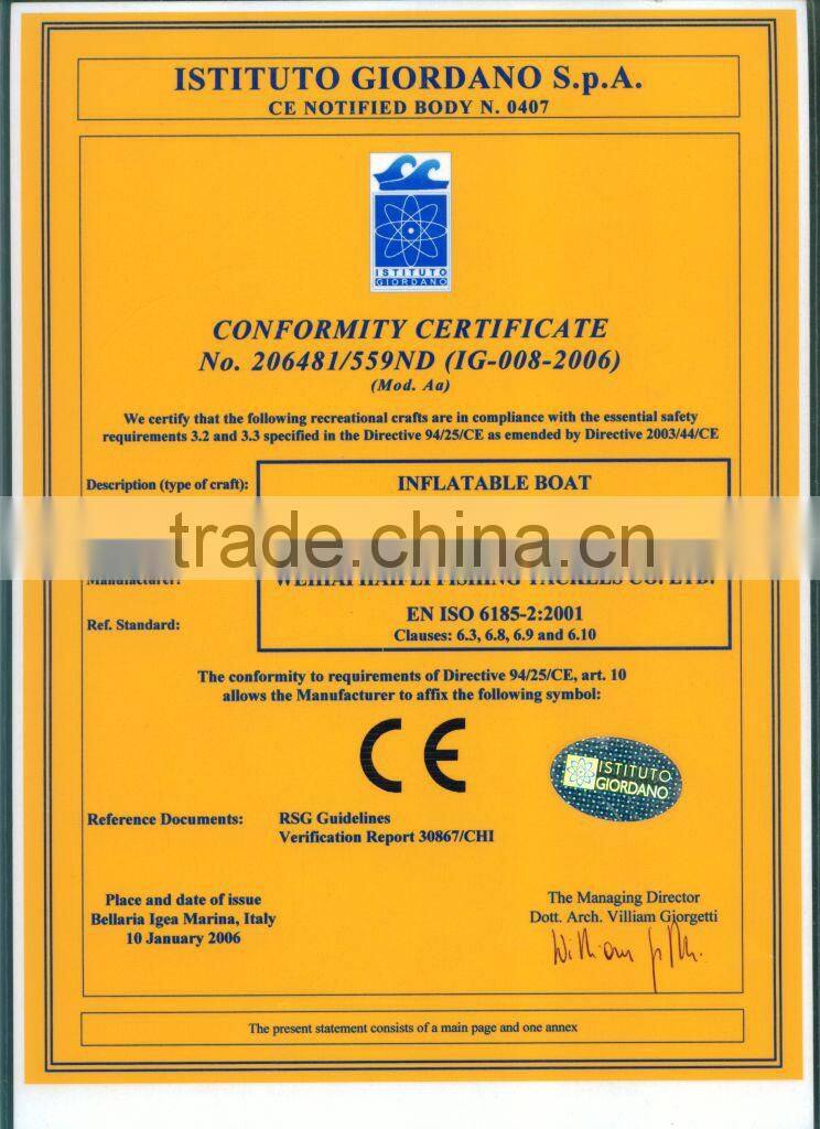Made in china inflatable boats