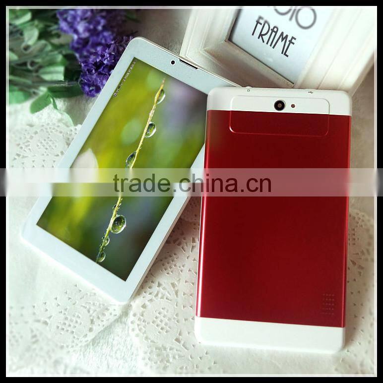 7 Inch Dual Core 3G Calling Dual Sims Android 4.4 ultrathin Tablet PC with Metal shell wifi and Bluetooth