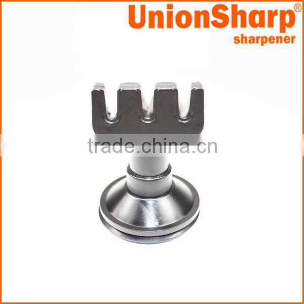 Kitchen ceramic knife sharpener with suction pad