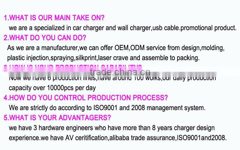 5V 2.1A Colorful USB Car Charger for iPhone5