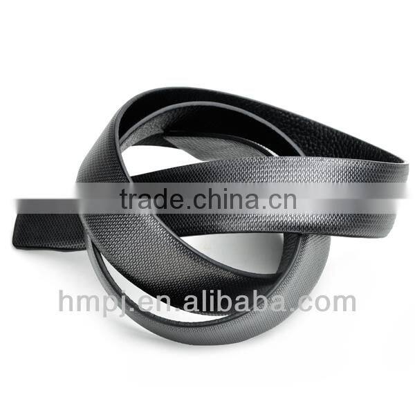 simple slap-up black leather cowhide belt