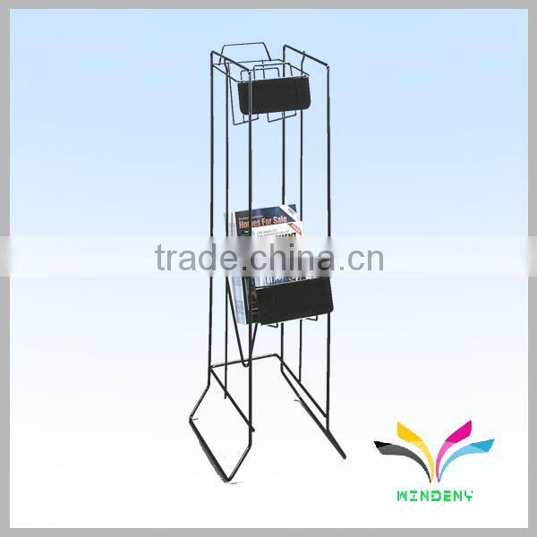 Best Price Hot Sale Metal Wire Power Coated magazine stand
