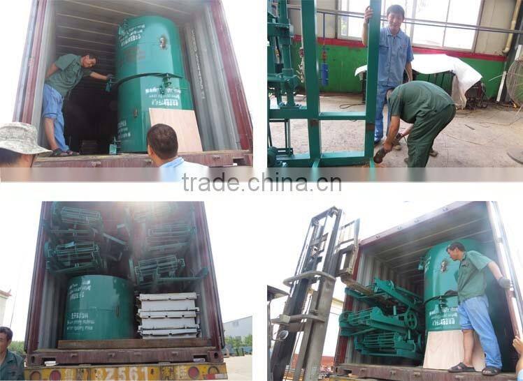 QT4-24 small scale semi-automatic brick making machine,vibration brick making machine