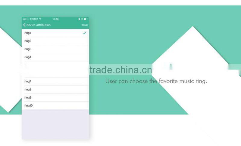 User friendly wireless Bluetooth doorbell for home entertainment,app control and smart night lights control