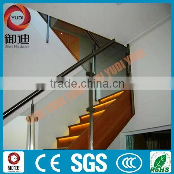 tempered glass railing stand for home stair project