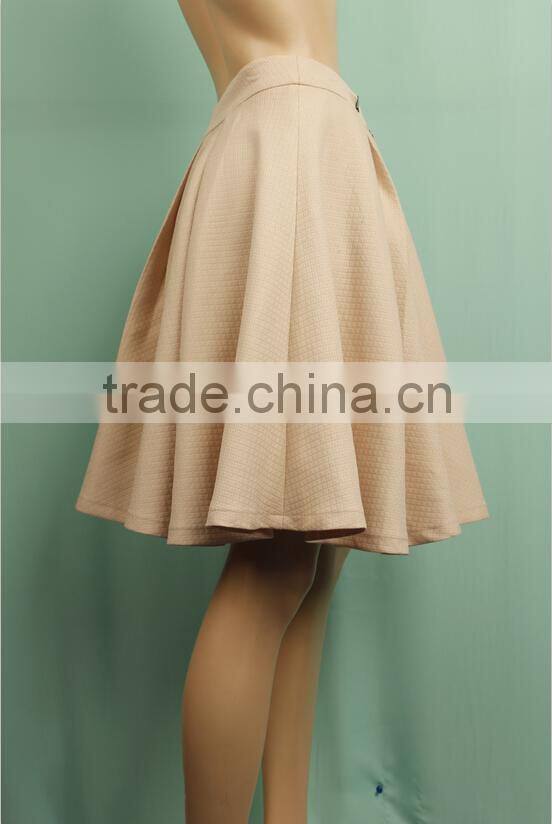 High waist autumn winter midi length plain fashion women divided umbrella skirt,women umbrella skirt