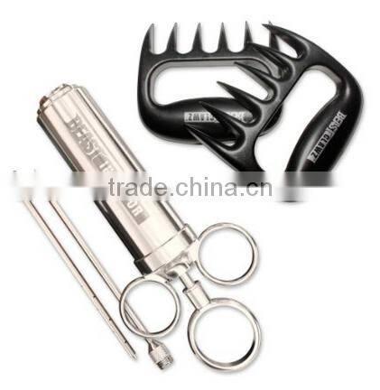 Eco friendly 304 Stainless-Steel Seasoning liquid Injector barbecue meat marinade injector