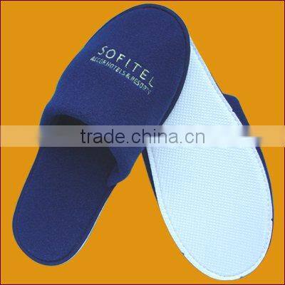 Hot red towel slippers,open toe slippers