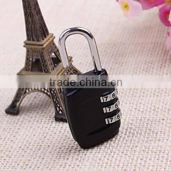 2015 wholesale price factory direct zinc alloy combination locks travel suitcase padlocks