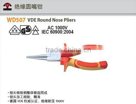 Insulated VDE Pliers, Round Nose Pliers