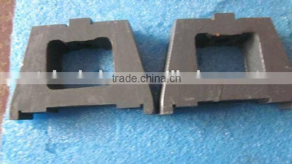 cast iron cushion block on test bench, 12 pcs per set