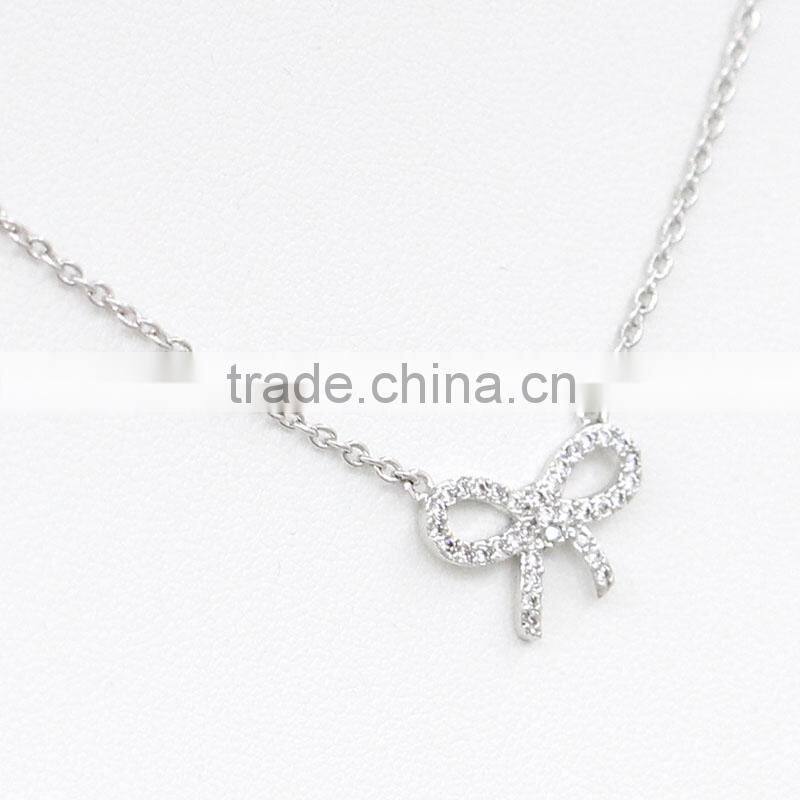 2016 Fashion Butterfly Design Crystal Necklace