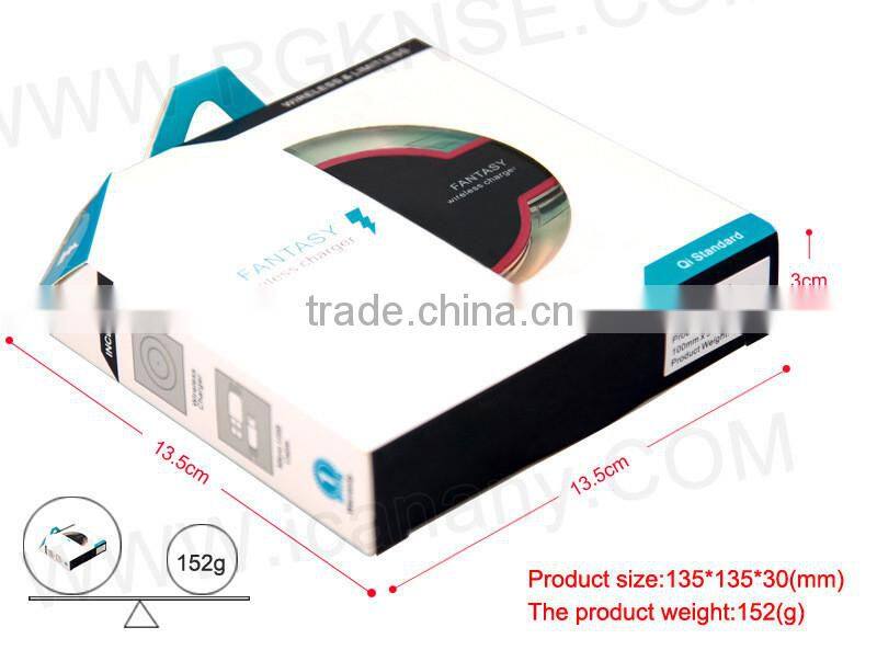 crystal qi wireless charger for mobile phone