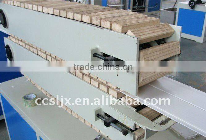 CE approved pvc wood plastic profile production line