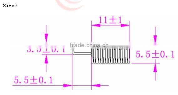 SW433-TH10 - NiceRF 433mhz high performance helical antenna Copper spring antenna