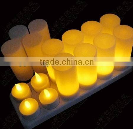 flamelss rechargable led candles set 12