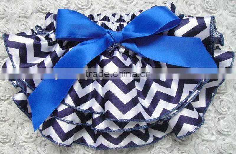 fashionable colorful heart print ruffled fancy girl baby bloomers