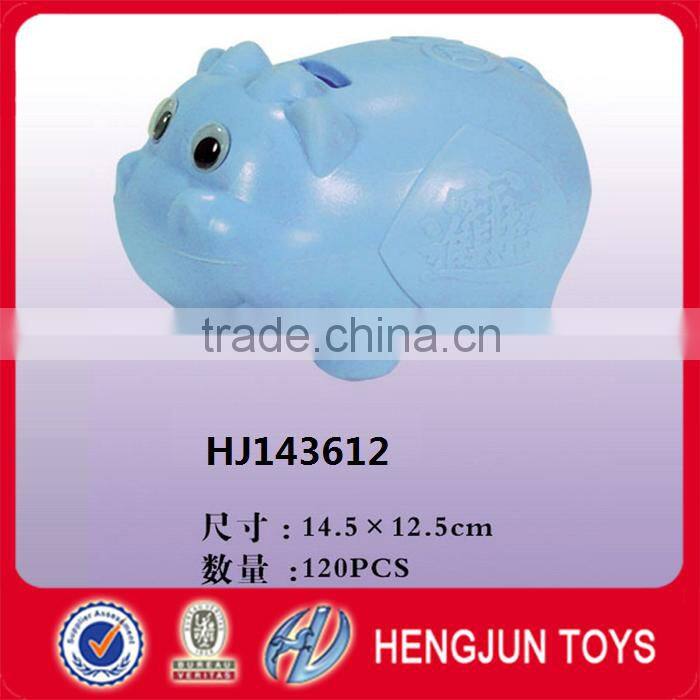 funny cartoon pink pig saving bank for plastic promotion gift EN71