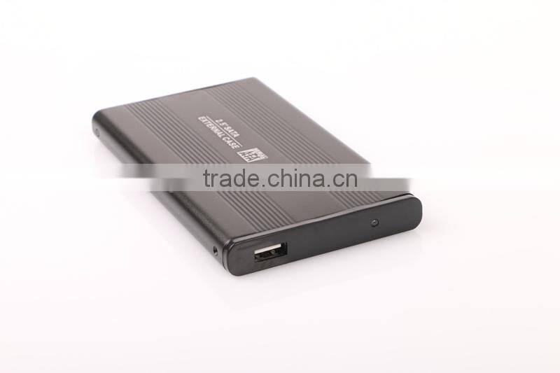 Hot sale USB2.0 2.5 Inch Aluminum HDD External Enclosure Case for 2.5" SATA Hard Disk 1TB