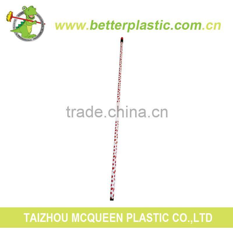Hot Sale Pvc Flower Coated Iron Broom Handle/Mop Stick/Broom Pole