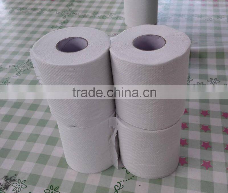 Mini printed toilet tissue paper roll