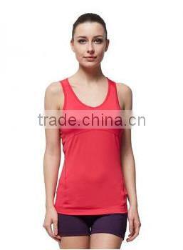 Wholesale OEM women sleeveless vest/87%polyester 13%spandex vest