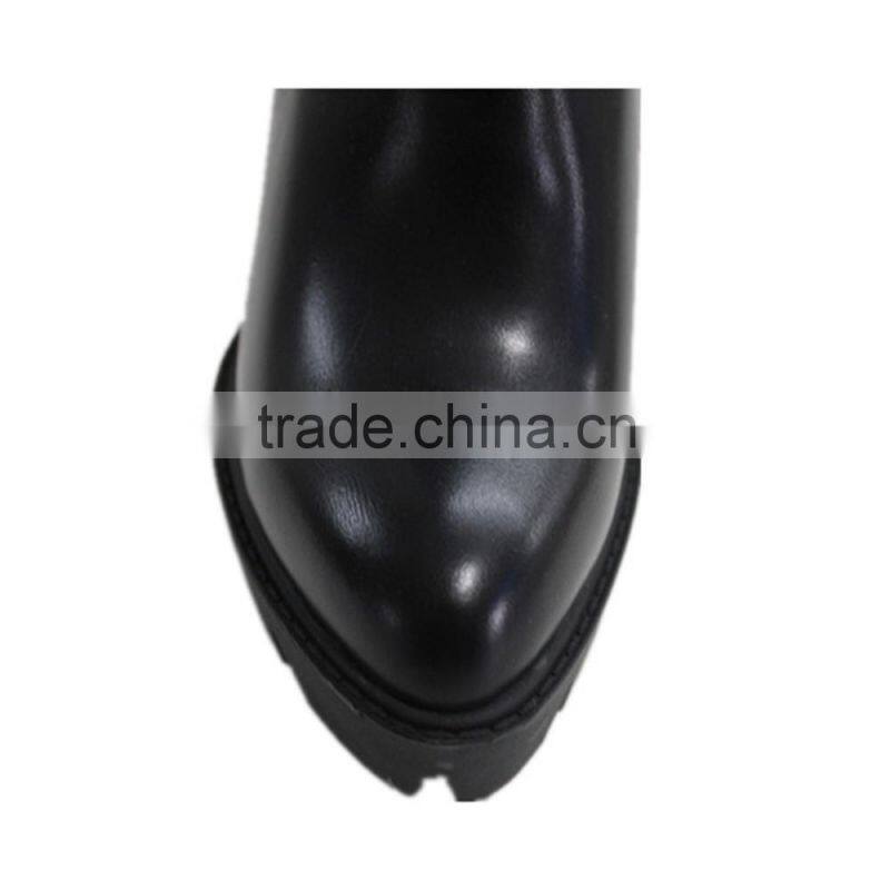 Golden buckle belt ornament shoes with fur lining women cheap winter boots