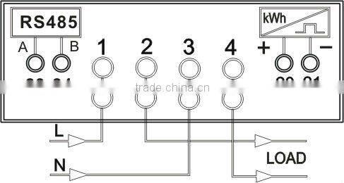Single Phase China prepayment meter