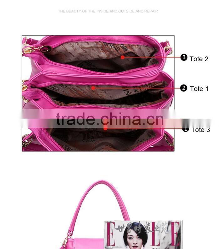 Low cost pu hand carry bag women leather handle crossdody sling bags