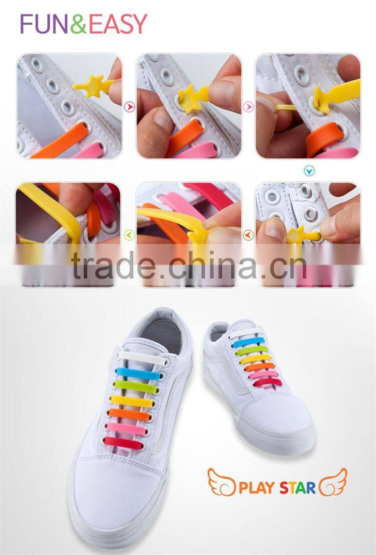 Factory direct sell Silicone shoelace