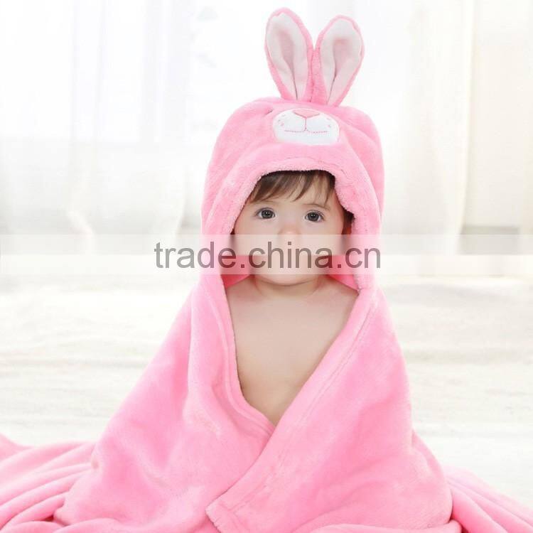 blanket baby robe hooded animal baby bathrobe