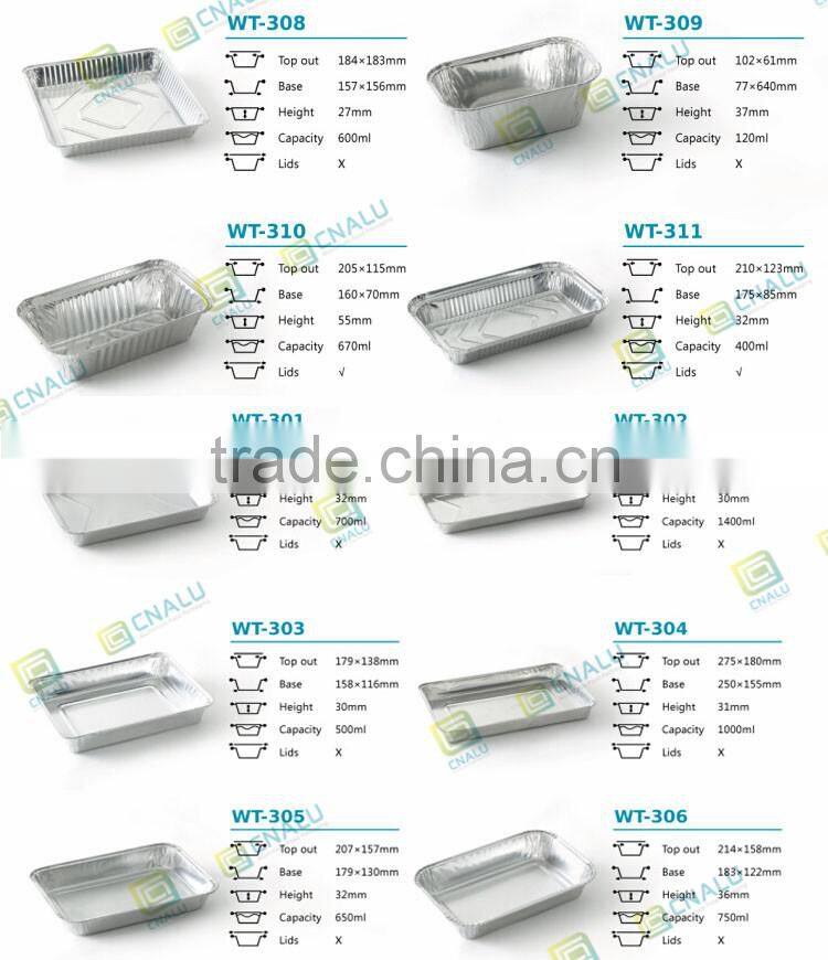 Die Cut Aluminium Foil Container Lid with PP lacquer