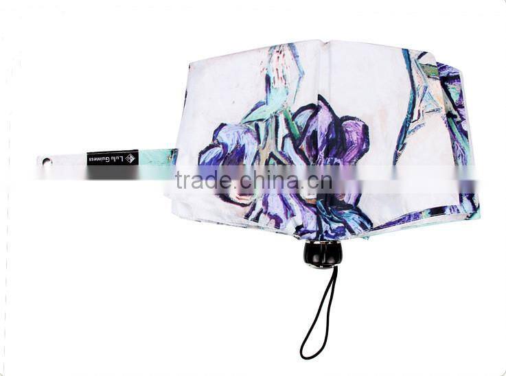 Creative Umbrella 2014 oil painting Hot Sale Promotion Folding Umbrella