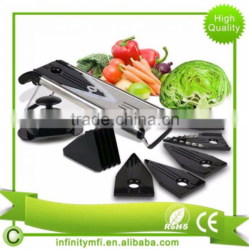 Professional V Blade Slicer INW1005B Black Recipes Vegetable Slicer Vegetable Cutter Julienne Chopper
