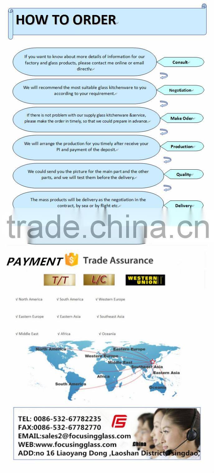 Square tempered glass chopping block used in the kitchen with FDA marked