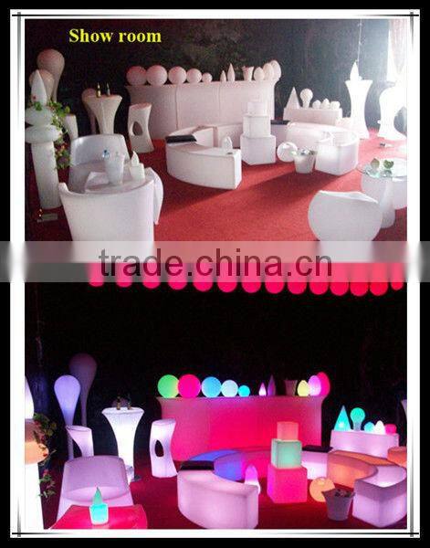 Cheap battery rechargeable outdoor acrylic led furniture