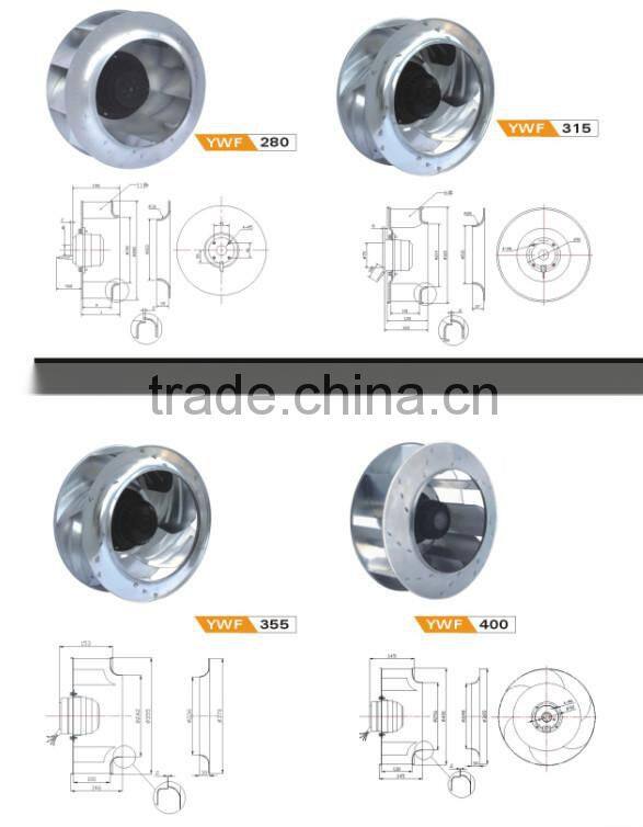 YWF190-500-HW SERIES BACKWARD CURVDEIMPELLER
