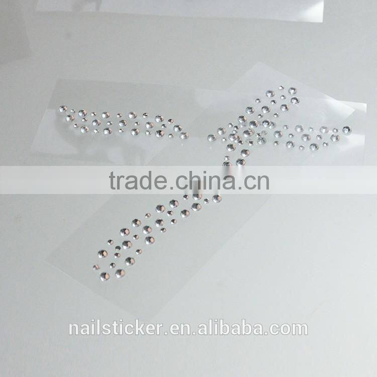 Custom bindi sexy adhesive eyeshadow sticker makeup crystal sticker rhinestone eye rock factory