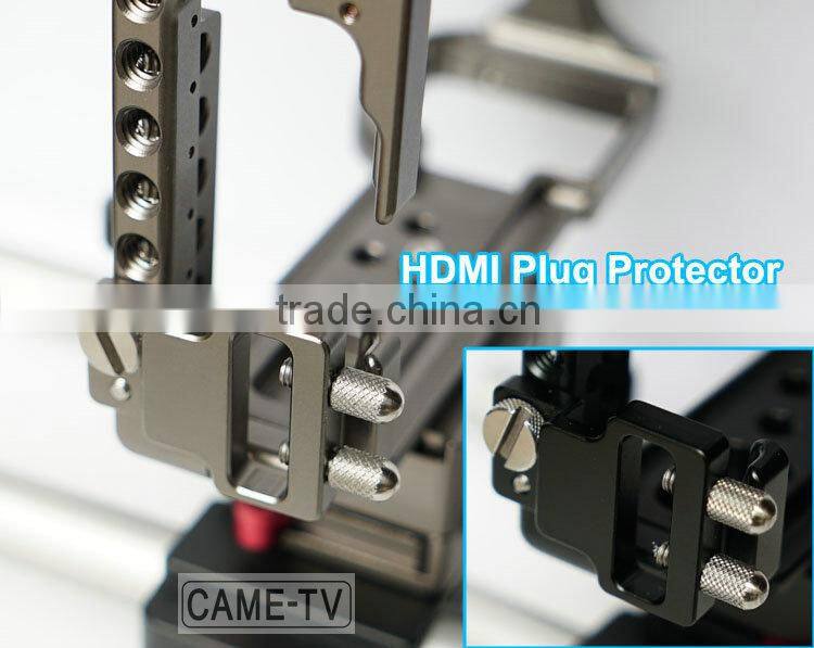 Movcam DSLR A7S Baseplate Cage With Top Handle For Sony A7S Camera Black Editon
