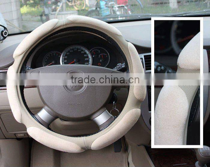 Red Suede Steering Wheel Cover