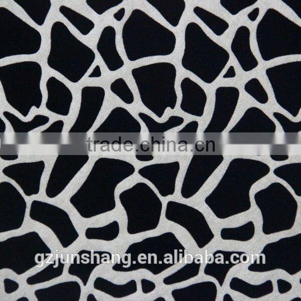 Hot sell PU material for sofa leather usage surface transfer flock