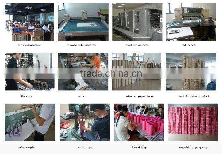 3.Offset printing surface handling and paper material gold foil printed cardboard tube for red wine bottle