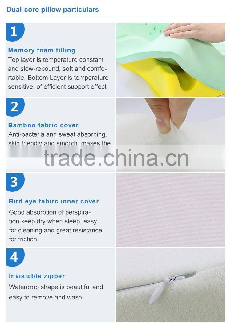 Best quality Approval memory foam pillow With logo Printing