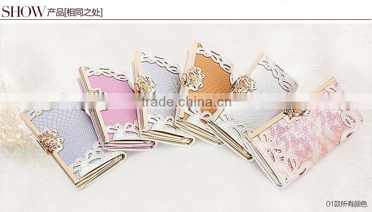 Top design wedding gift woman wallet customized for bride . korean design crown wallet, wallet for blackberry, custom magic des