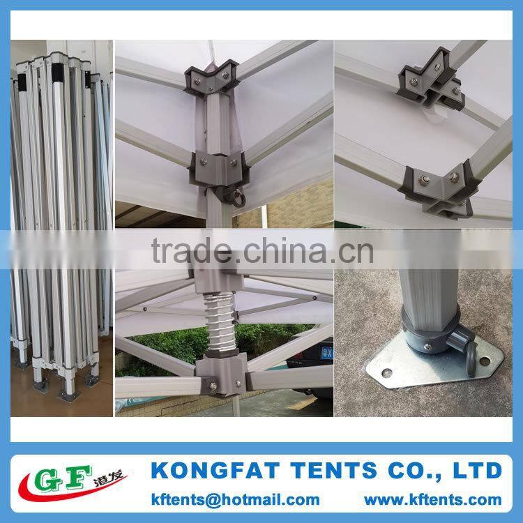 Outdoor 3x3m heavy duty 50mm hexagon aluminum pop up folding gazebo