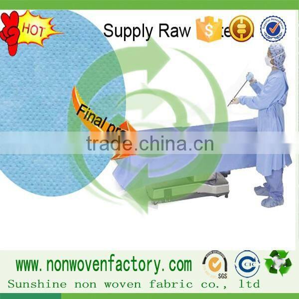 Clean breathable non-woven fabric sheet, own factory manufacturing sheet,