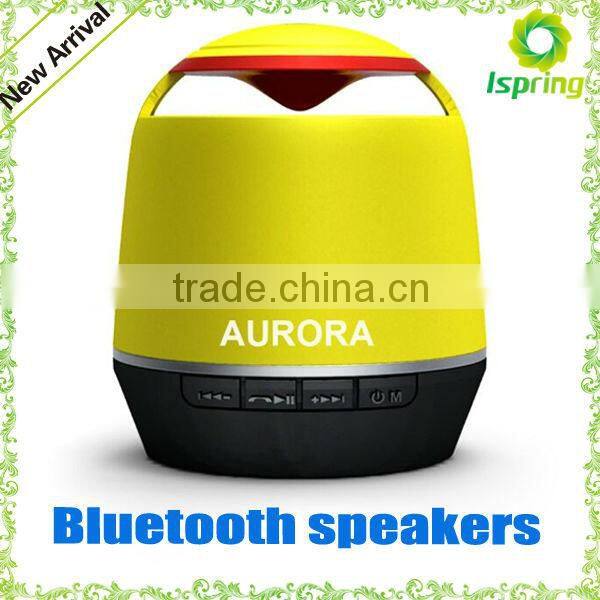 On sale round bluetooth speaker,Support all phones and all of music device with Bluetooth, RF range is more than 3-10M